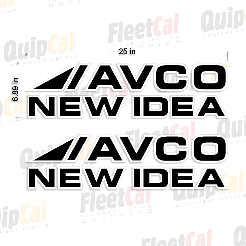 Avco New Idea Logo Decals (1 PAIR)