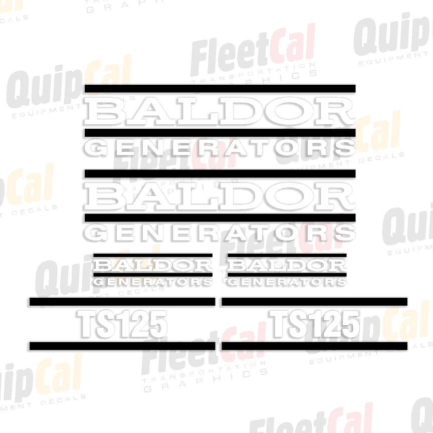 Baldor Generator Decals