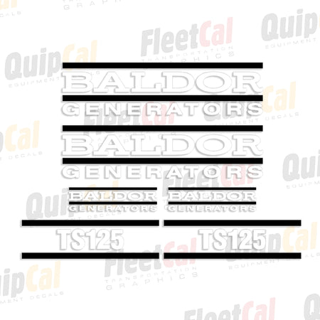 Baldor Generator Decals