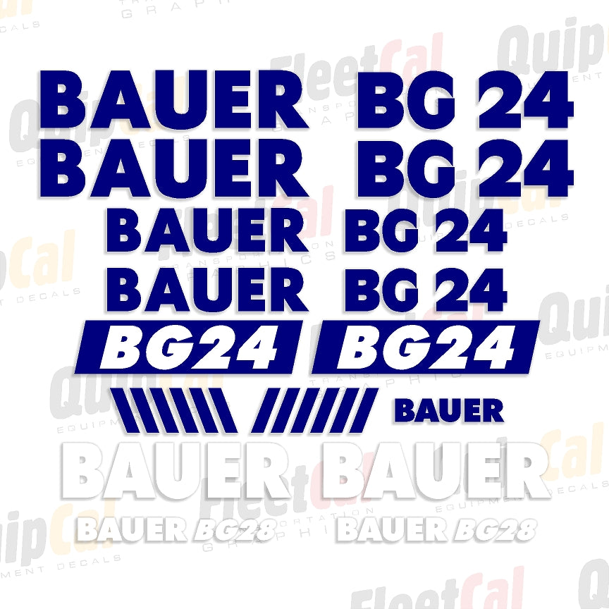 Bauer Drill Rig Decals