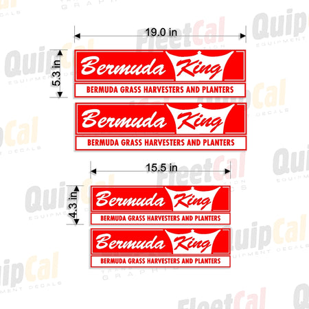 Bermuda King Seeders Decals