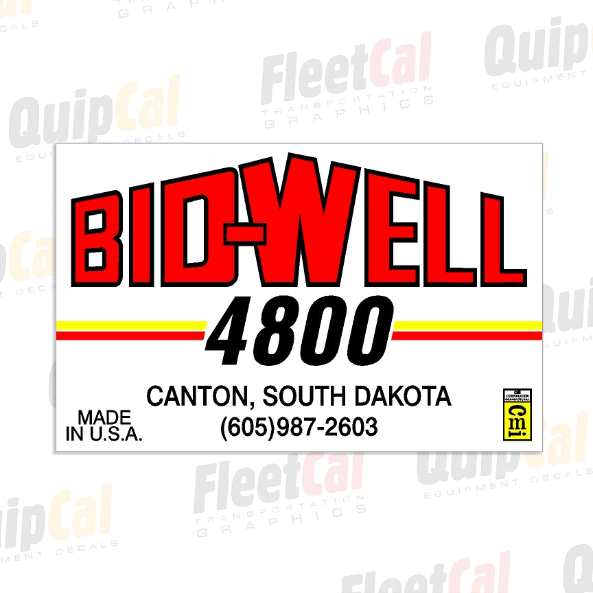 Bid-Well Concrete Finishing Decals