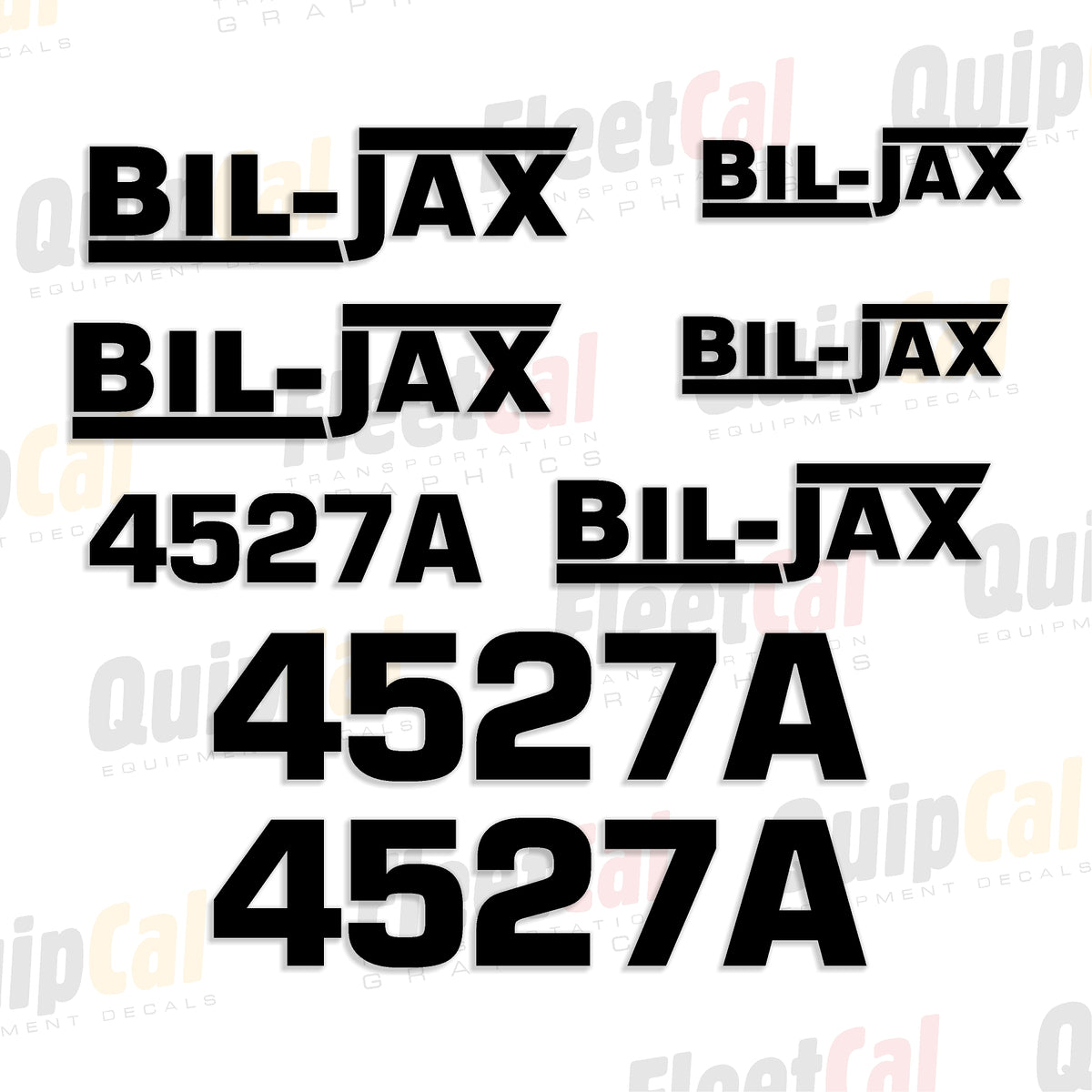 Bil-Jax Towable Manlift Decal Set