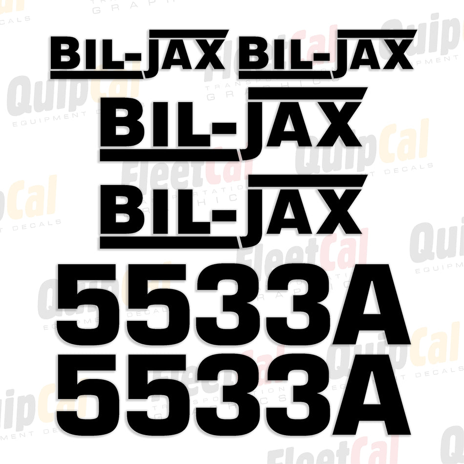 Bil-Jax Towable Manlift Decal Set