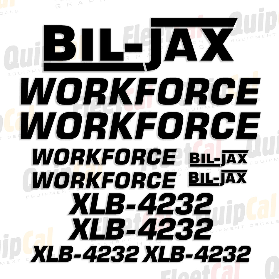 Bil-Jax Towable Manlift Decal Set