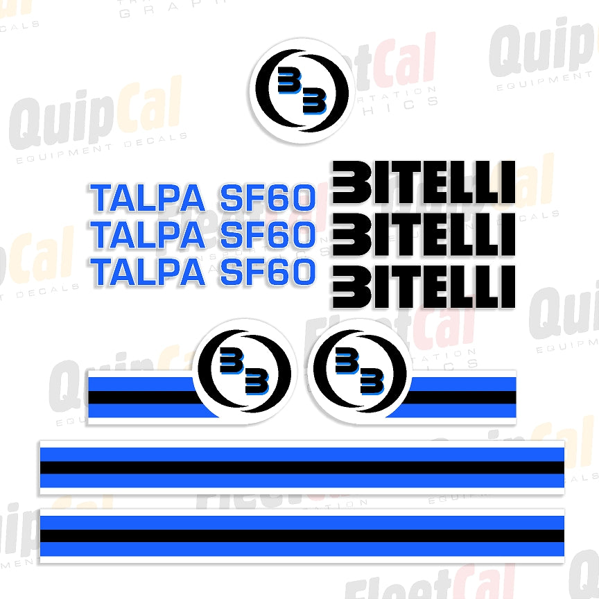 Bitelli Asphalt Roller Decal Set