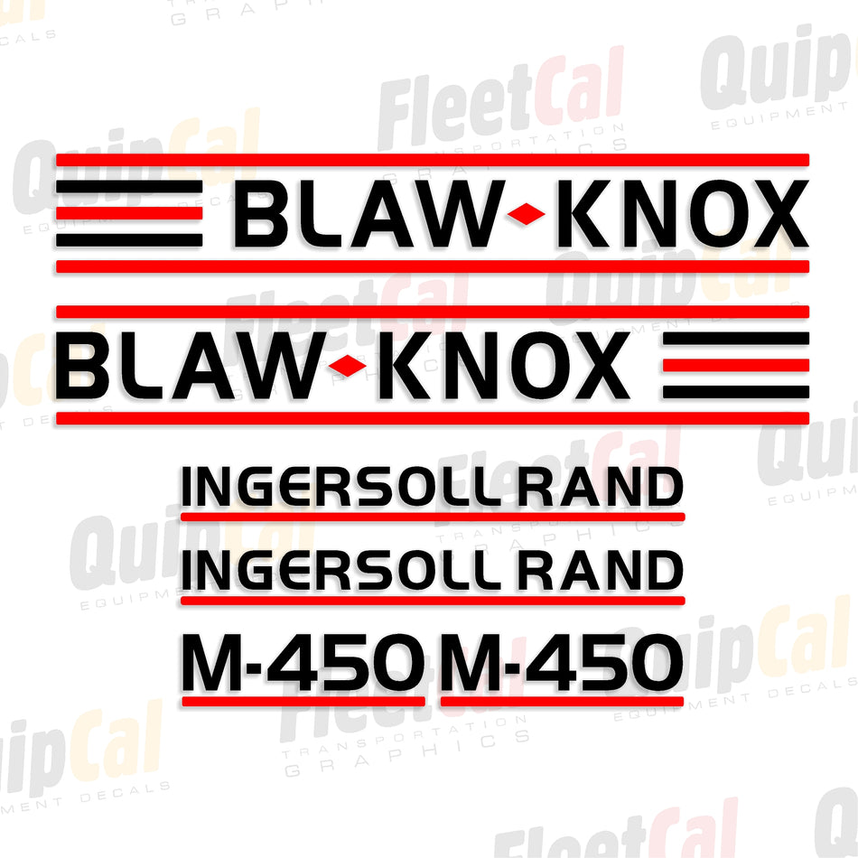 Blaw-Knox M-450 1999 Marking Decal Set