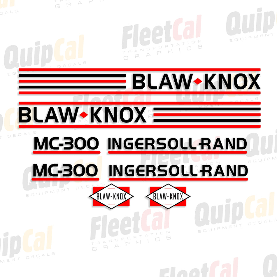 Blaw-Knox MC-300 1999 Marking Decal Set