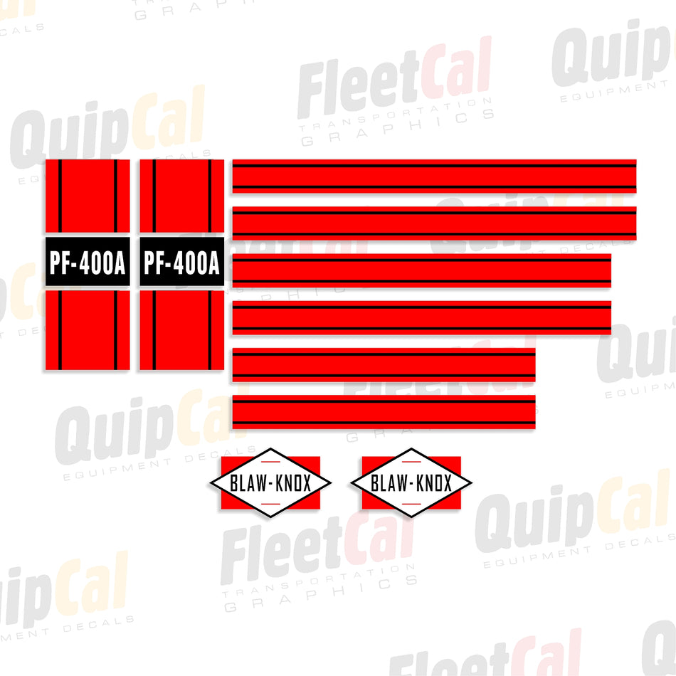 Blaw-Knox PF-400A Marking Decal Set