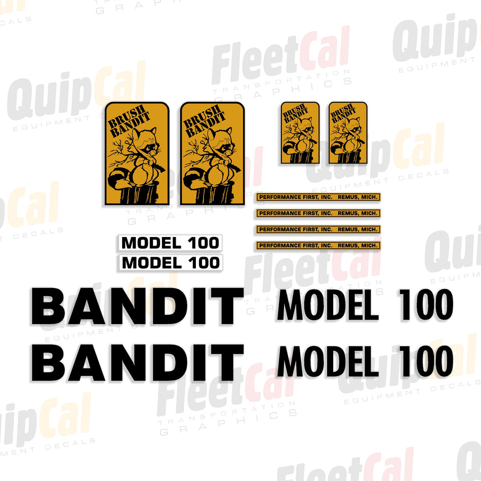 Brush Bandit Chipper Decal Set