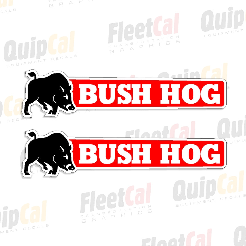 Bush Hog Mower Logo Decals (1 PAIR)