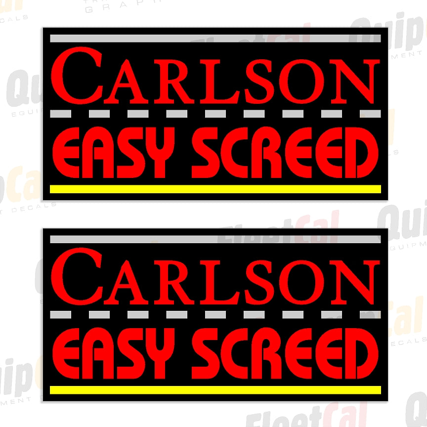 Carlson Screed Decals