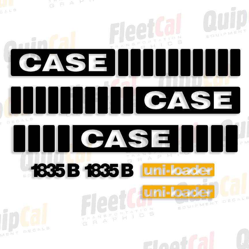 Case 1835B Black Marking Decal Set