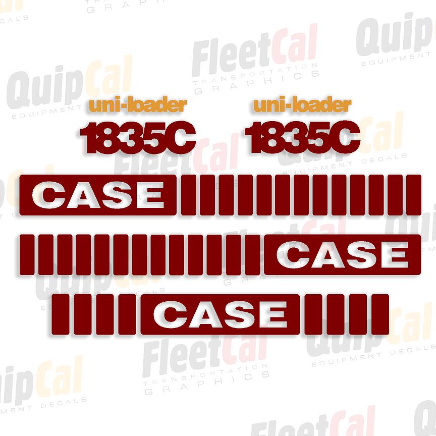 Case 1835C Early Model Marking Decal Set