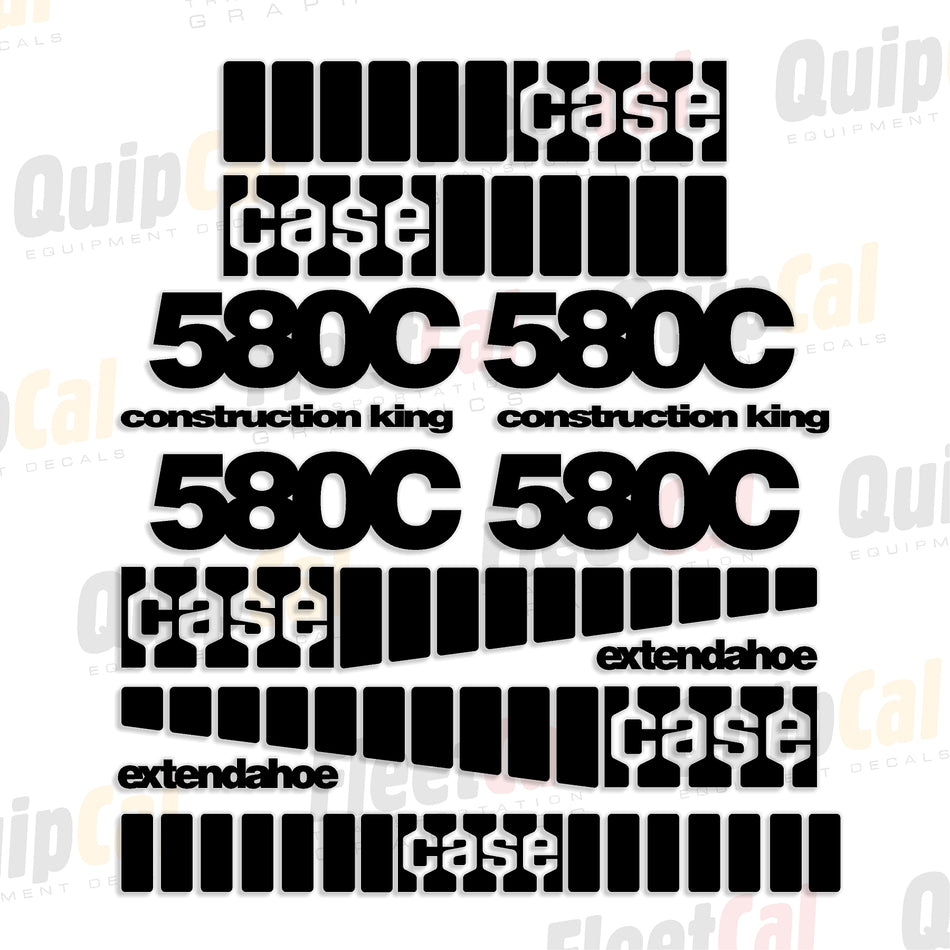 Case Backhoe Decal Set