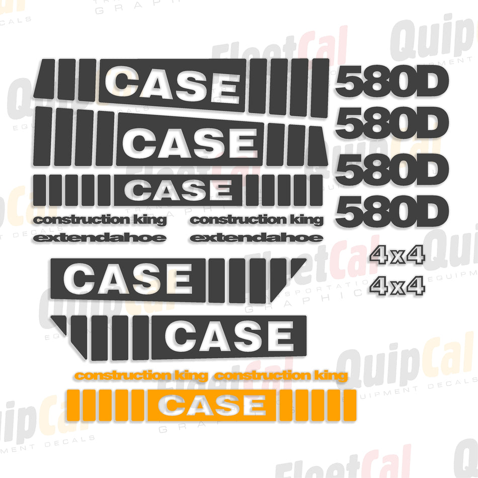 Case Backhoe Decal Set