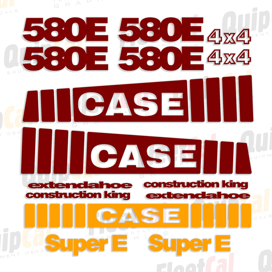 Case Backhoe Decal Set