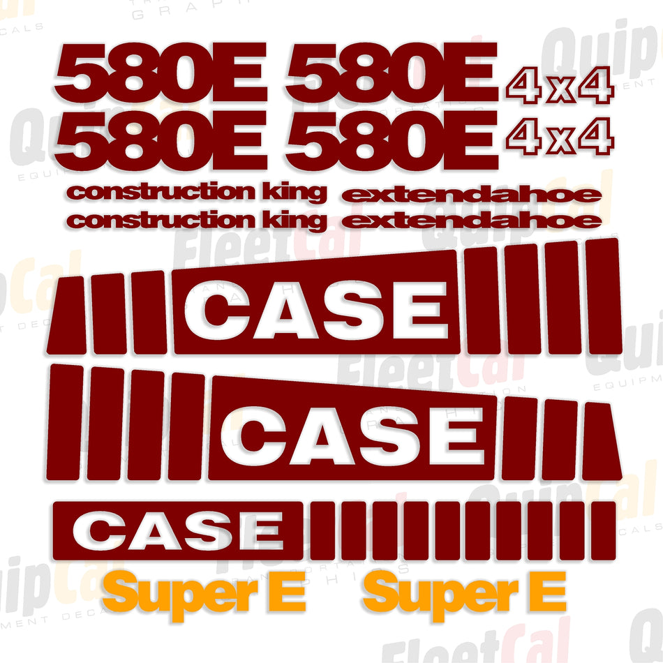 Case Backhoe Decal Set