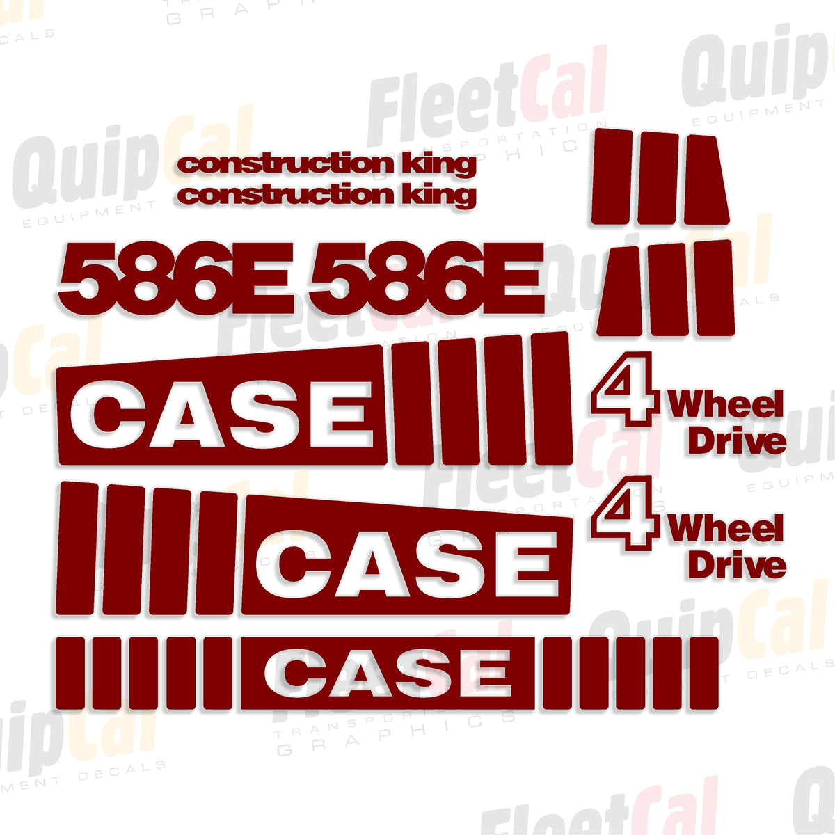 Case Forklift Decal Set