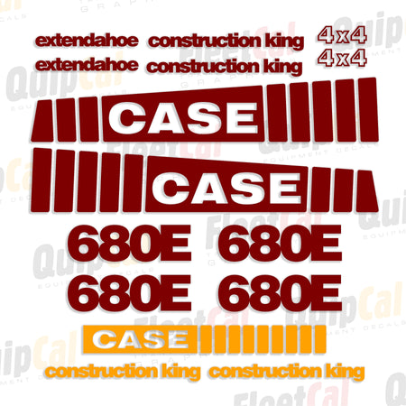 Case Backhoe Decals