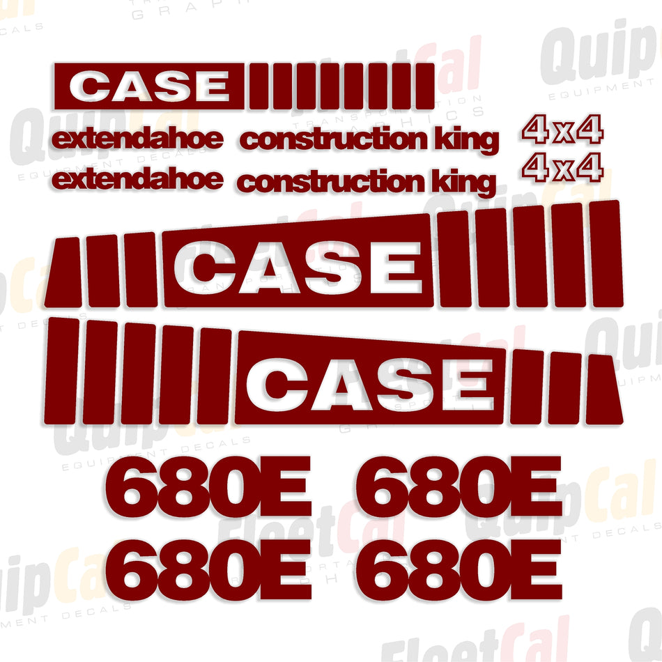 Case Backhoe Decals