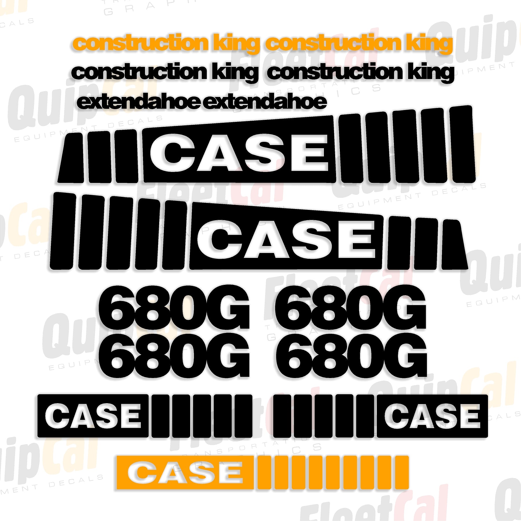 Case Backhoe Decals