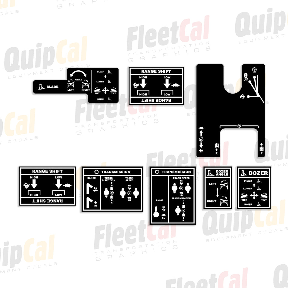 Case Dozer Control Decal Set