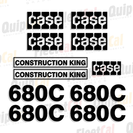 Case Backhoe Decals