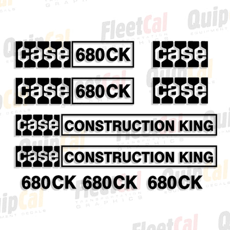 Case Backhoe Decals