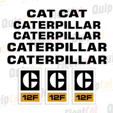 Caterpillar Grader Decals