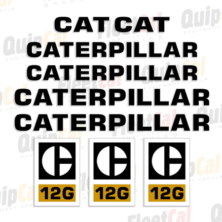 Caterpillar Grader Decals