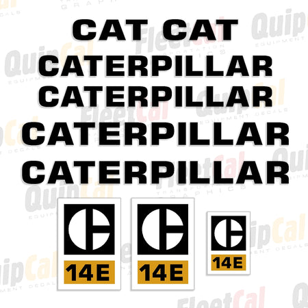 Caterpillar Grader Decals