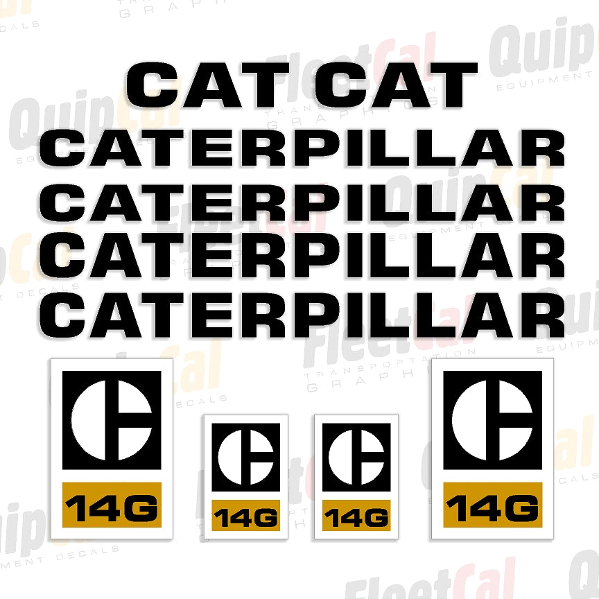 Caterpillar Grader Decals