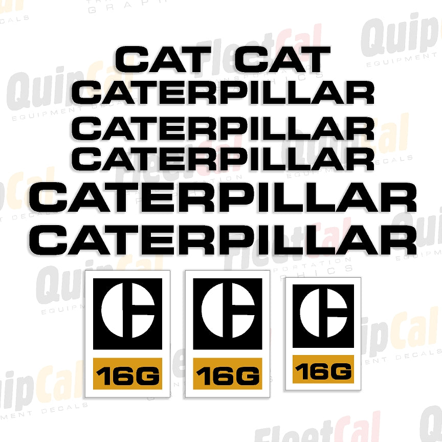 Caterpillar Grader Decals