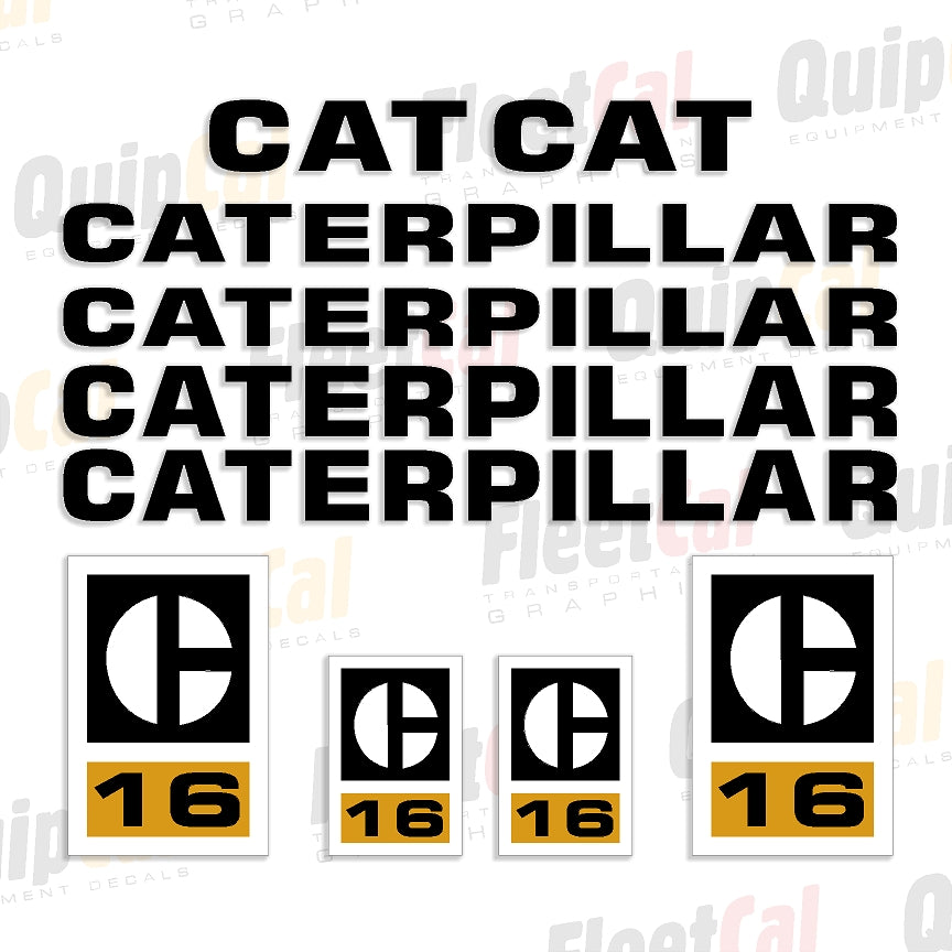 Caterpillar Grader Decals