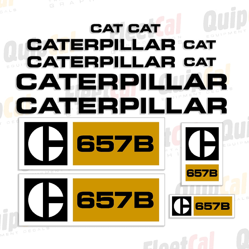 Caterpillar Scraper Decals