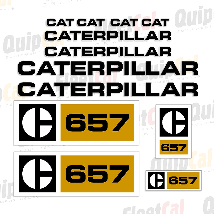 Caterpillar Scraper Decals