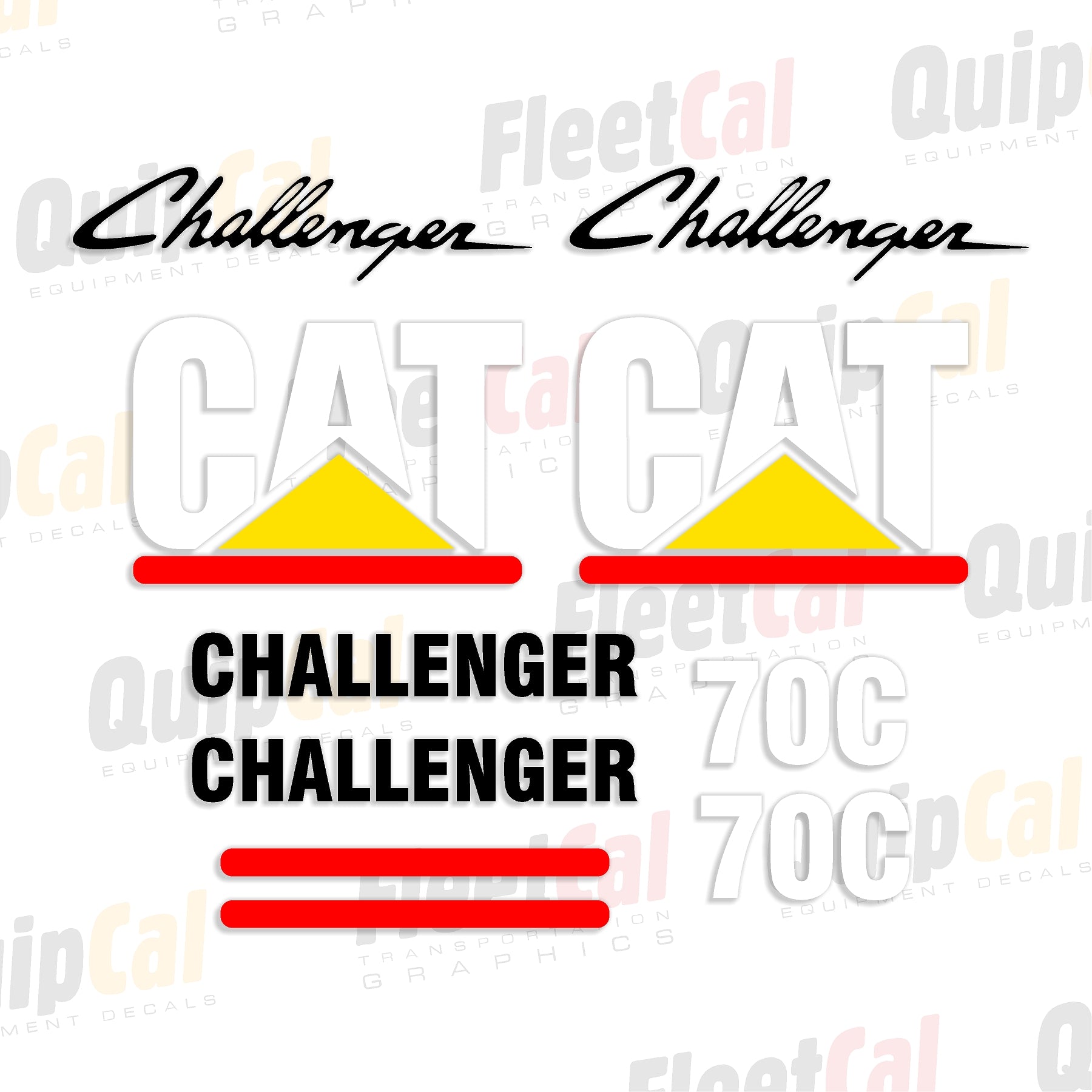 Challenger Tractor Decal Set