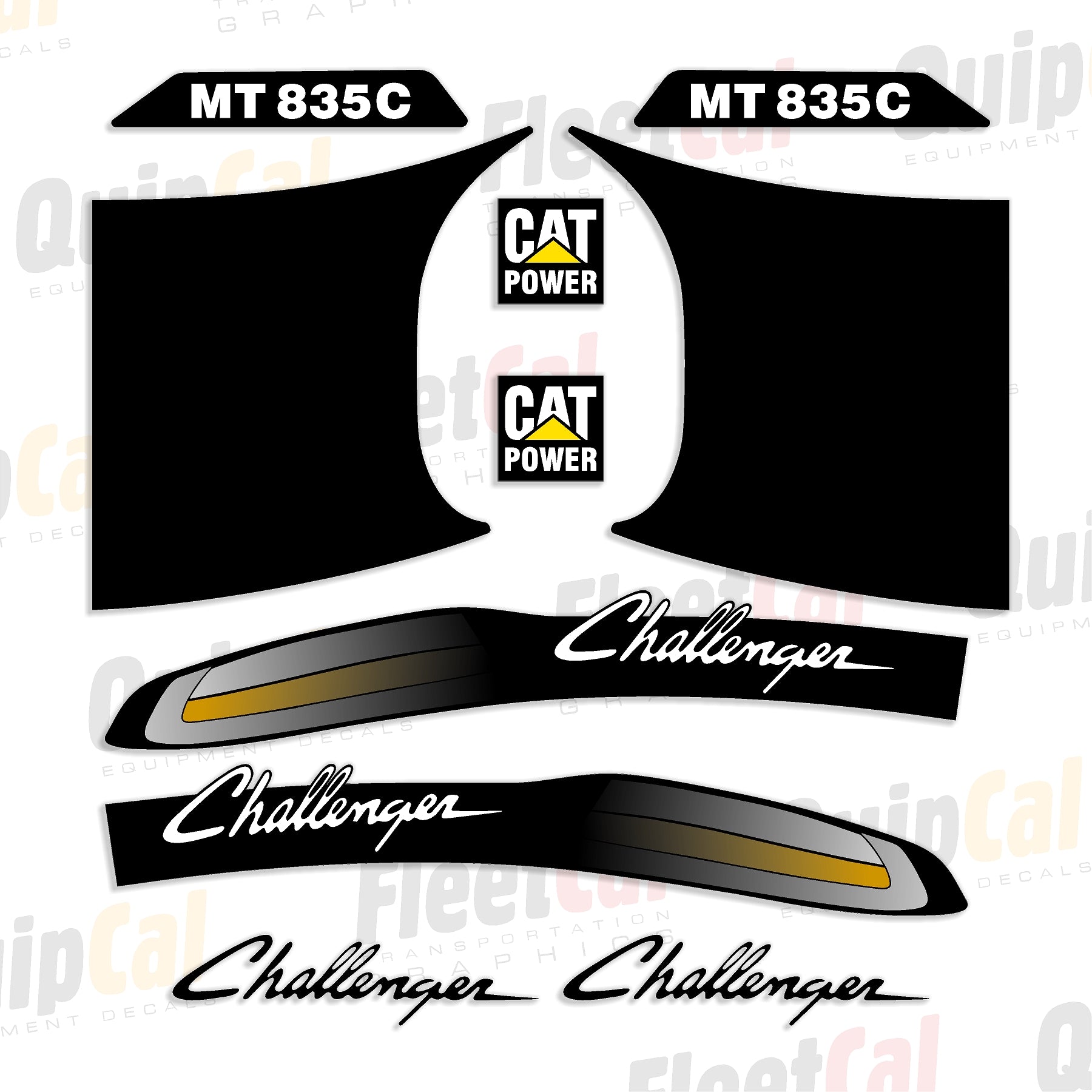 Challenger Tractor Decal Set