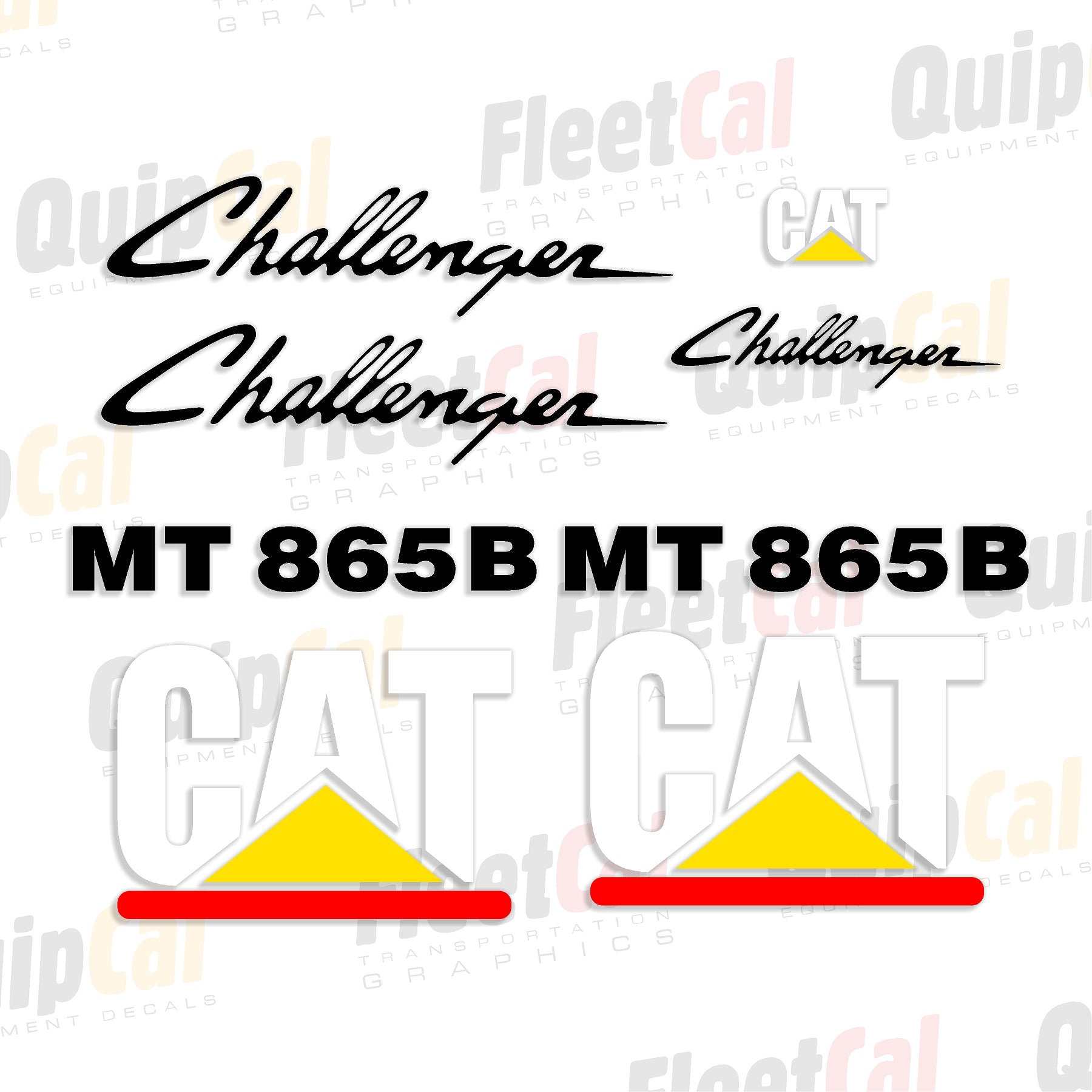 Challenger Tractor Decal Set