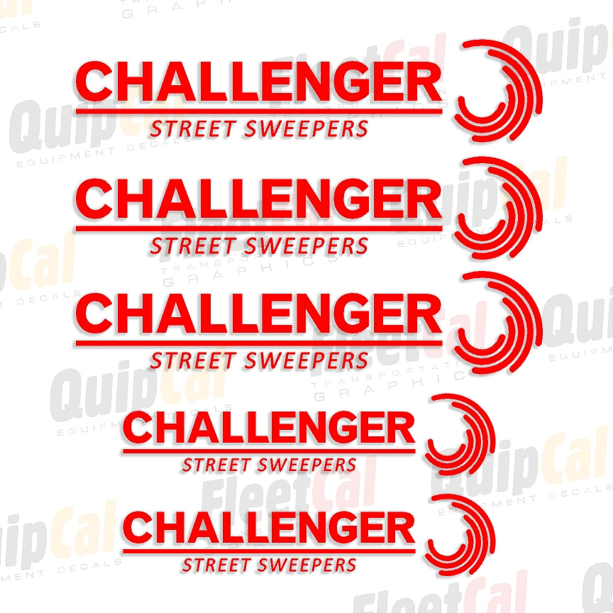 Challenger Street Sweeper Decals