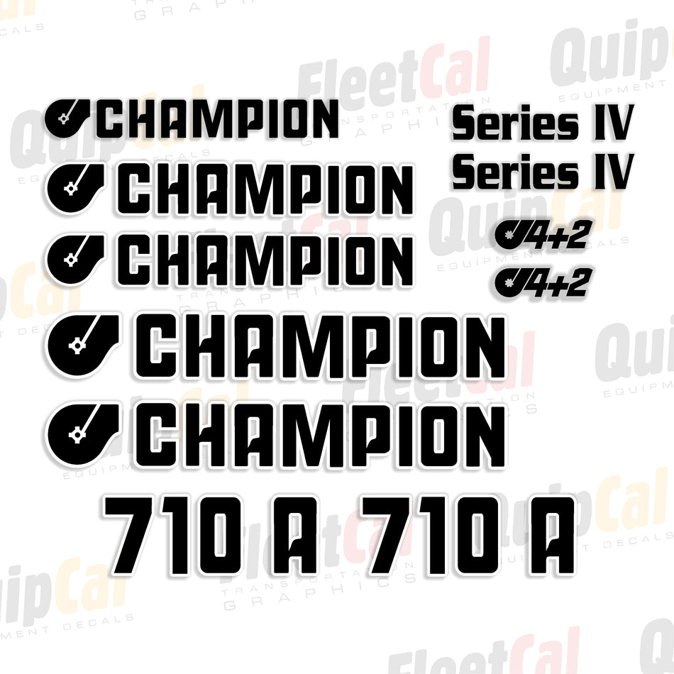 Champion Grader Decals