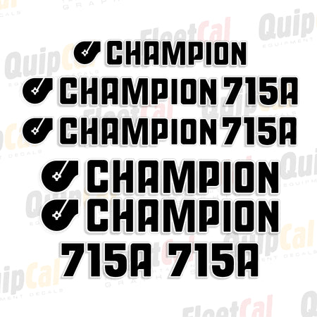 Champion Grader Decals