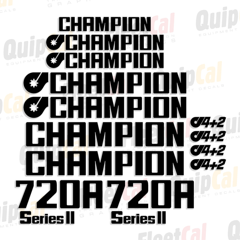 Champion Grader Decals