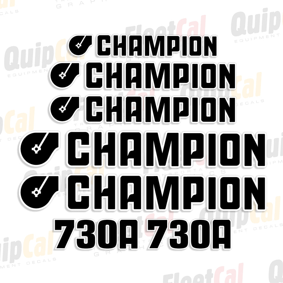 Champion Grader Decals