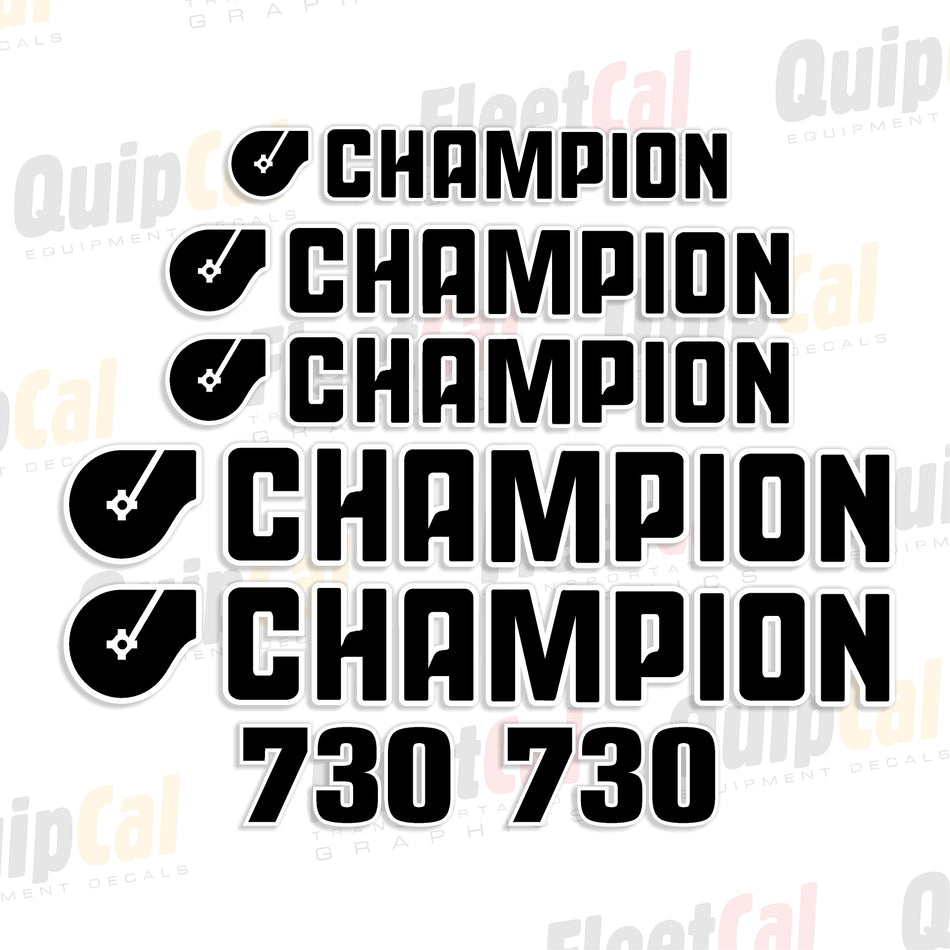 Champion Grader Decals