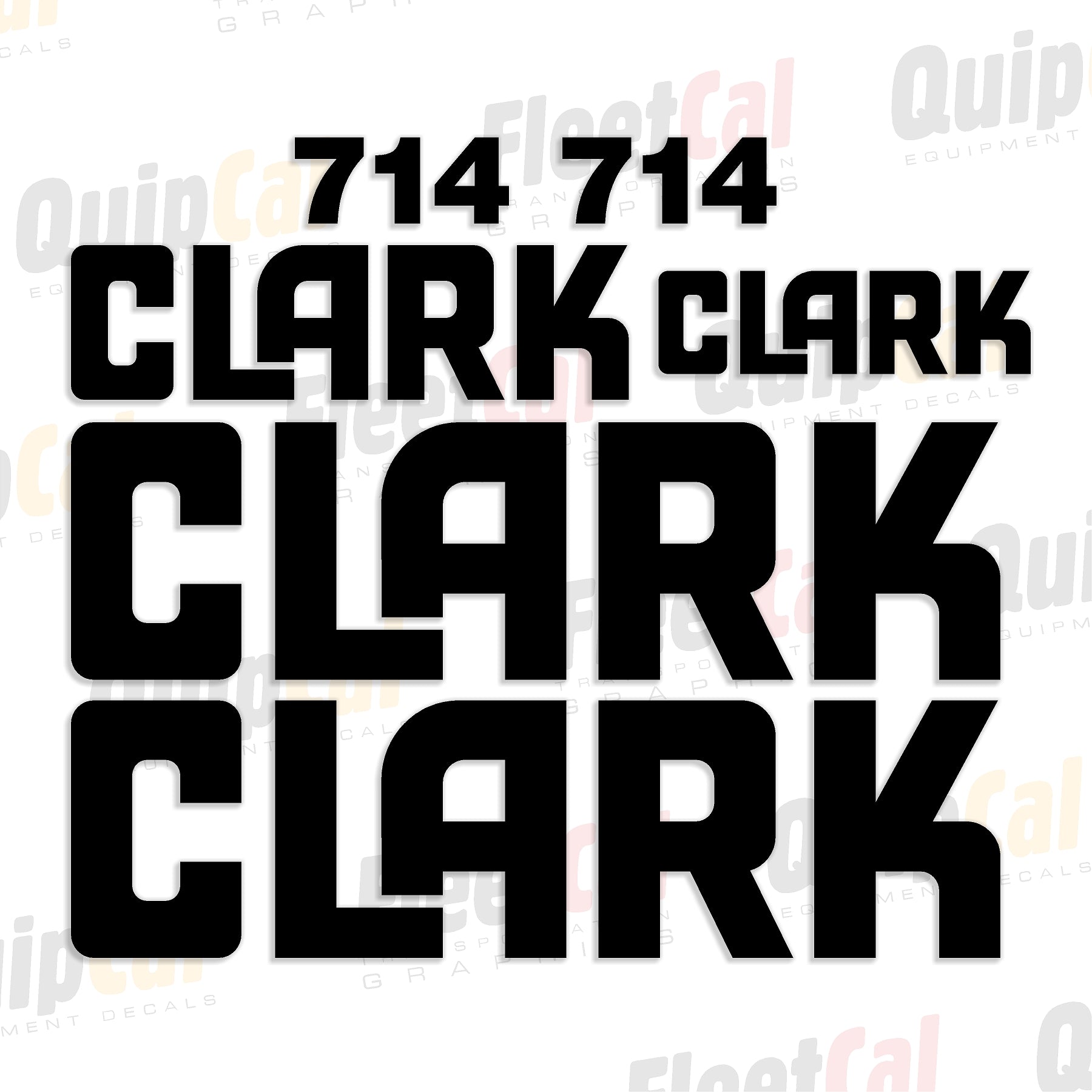 Clark Crane Decal Set