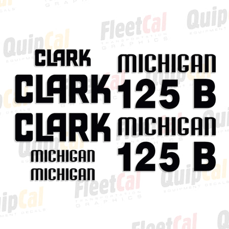Clark Michigan Loader Decals 