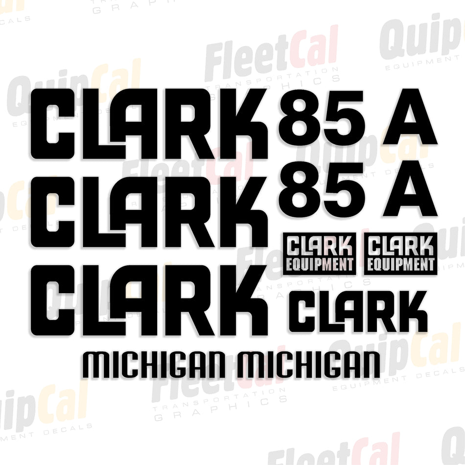 Clark Michigan Loader Decals 