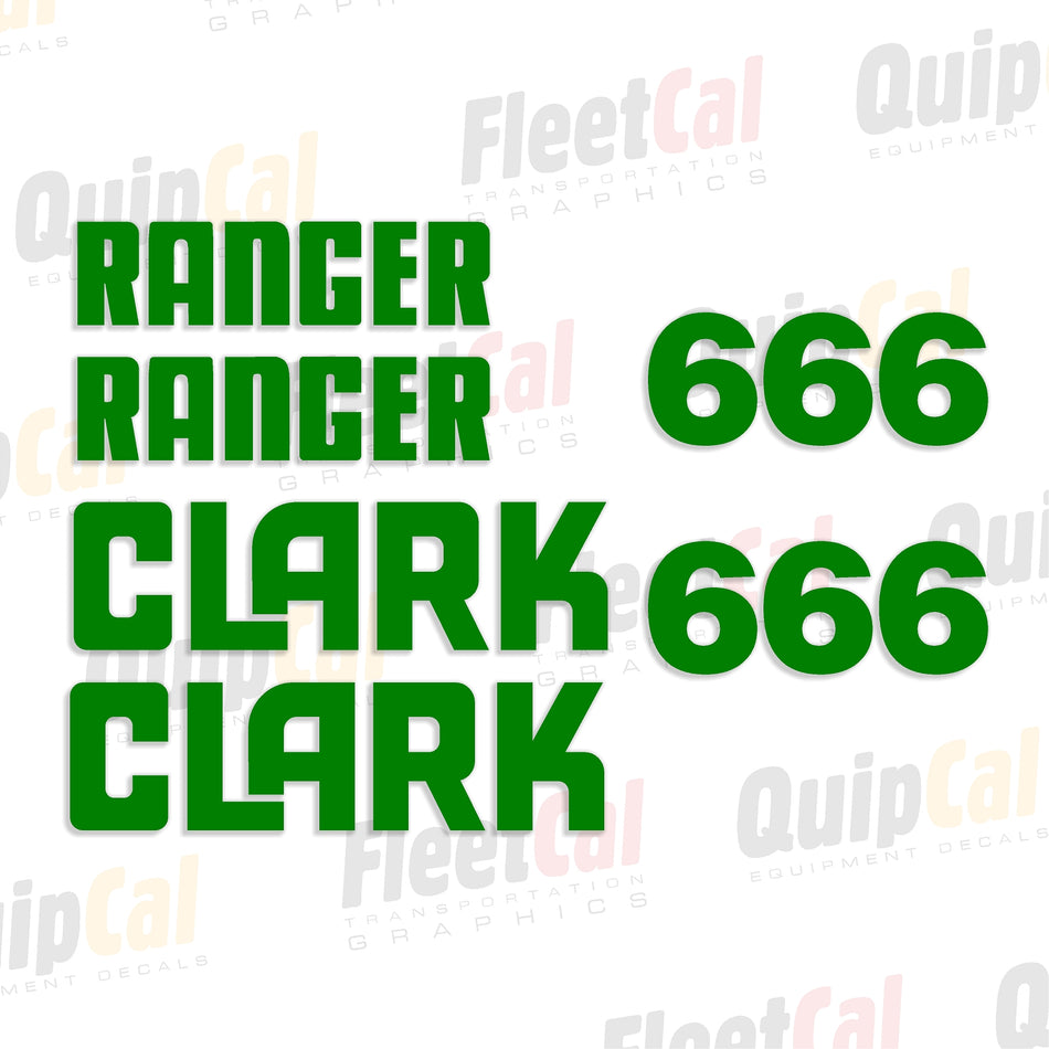 Clark Ranger Skidder Decals